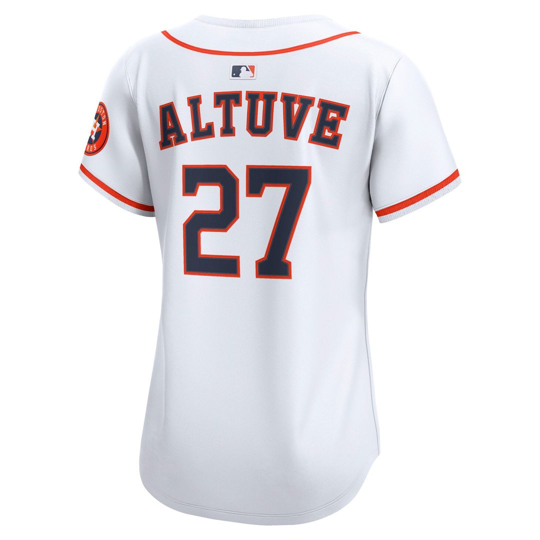 Houston Astros Jose Altuve Women's Home Limited Jersey — White
