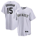 Colorado Rockies Hunter Goodman Home Replica Jersey — White