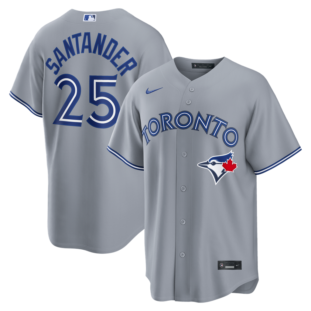 Toronto Blue Jays Anthony Santander Road Replica Jersey — Gray