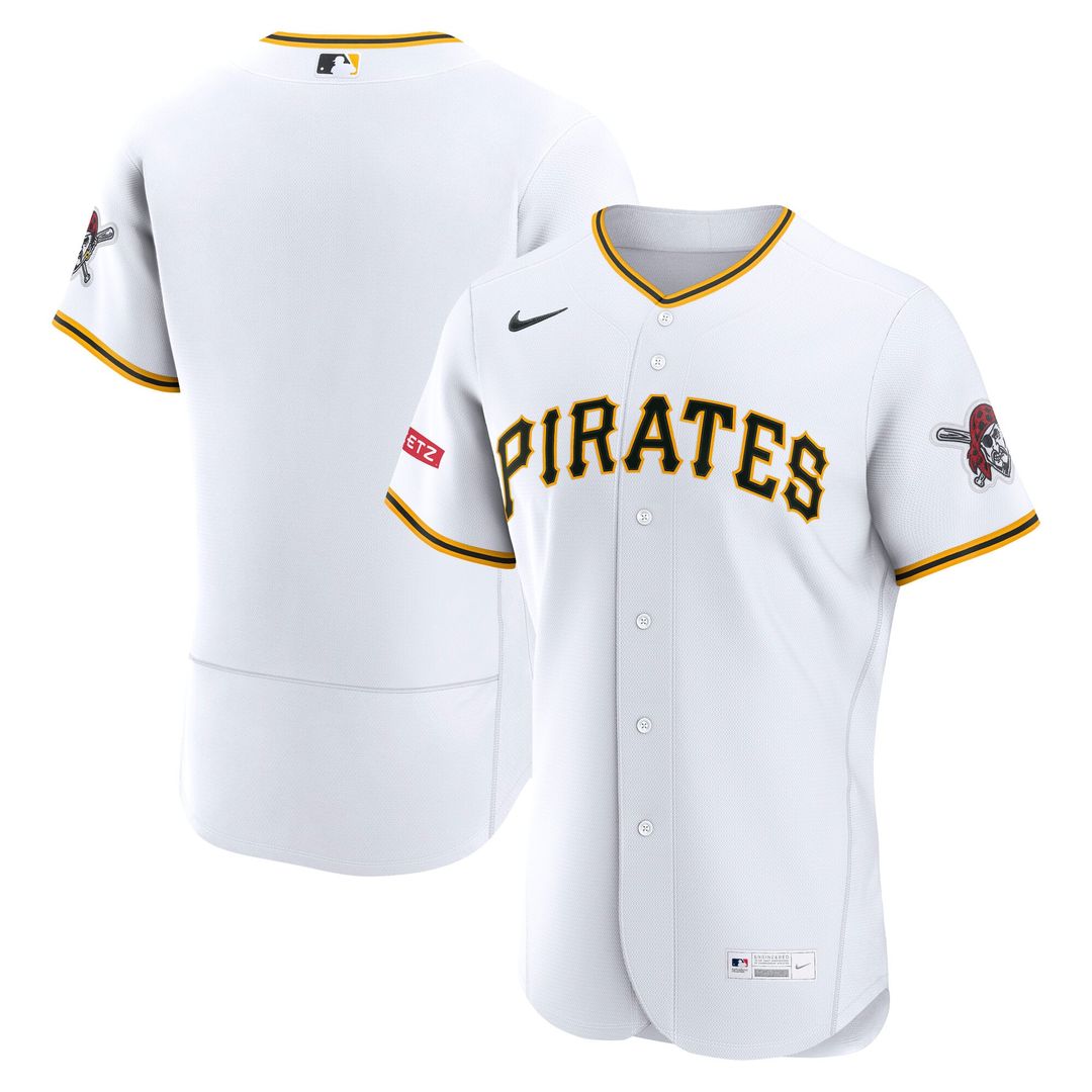 Pittsburgh Pirates Home Authentic Jersey — White