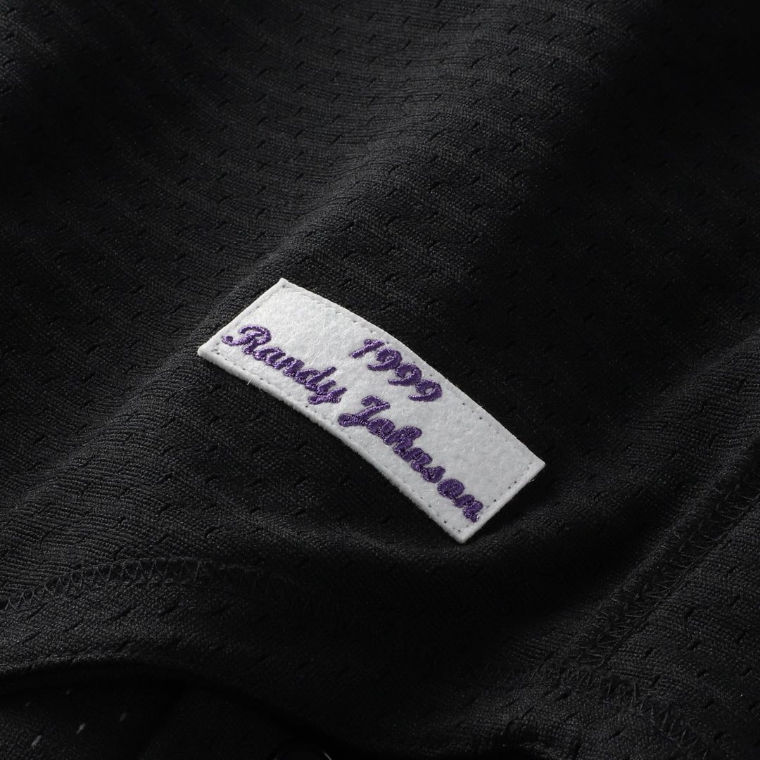 Arizona Diamondbacks Randy Johnson Cooperstown Mesh Batting Practice Button-Up Jersey — Black