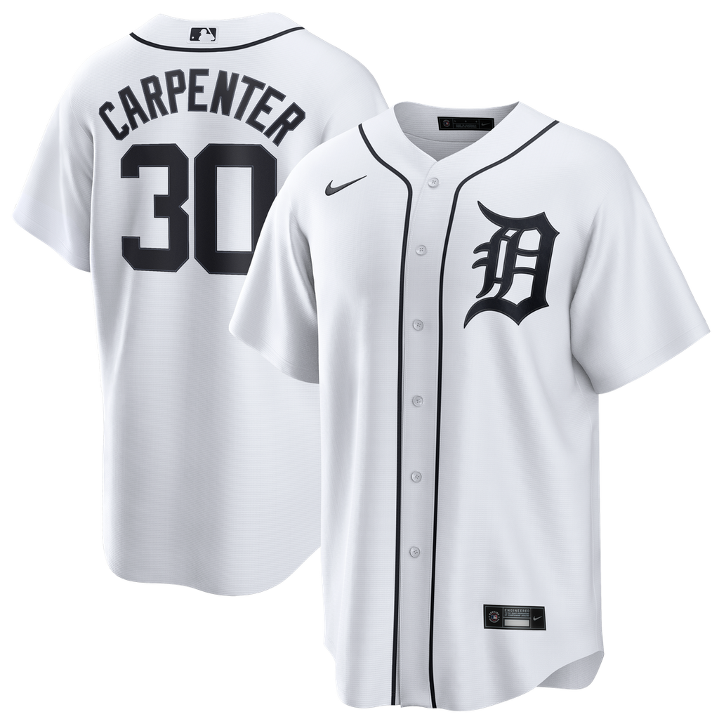 Detroit Tigers Kerry Carpenter Home Replica Jersey — White