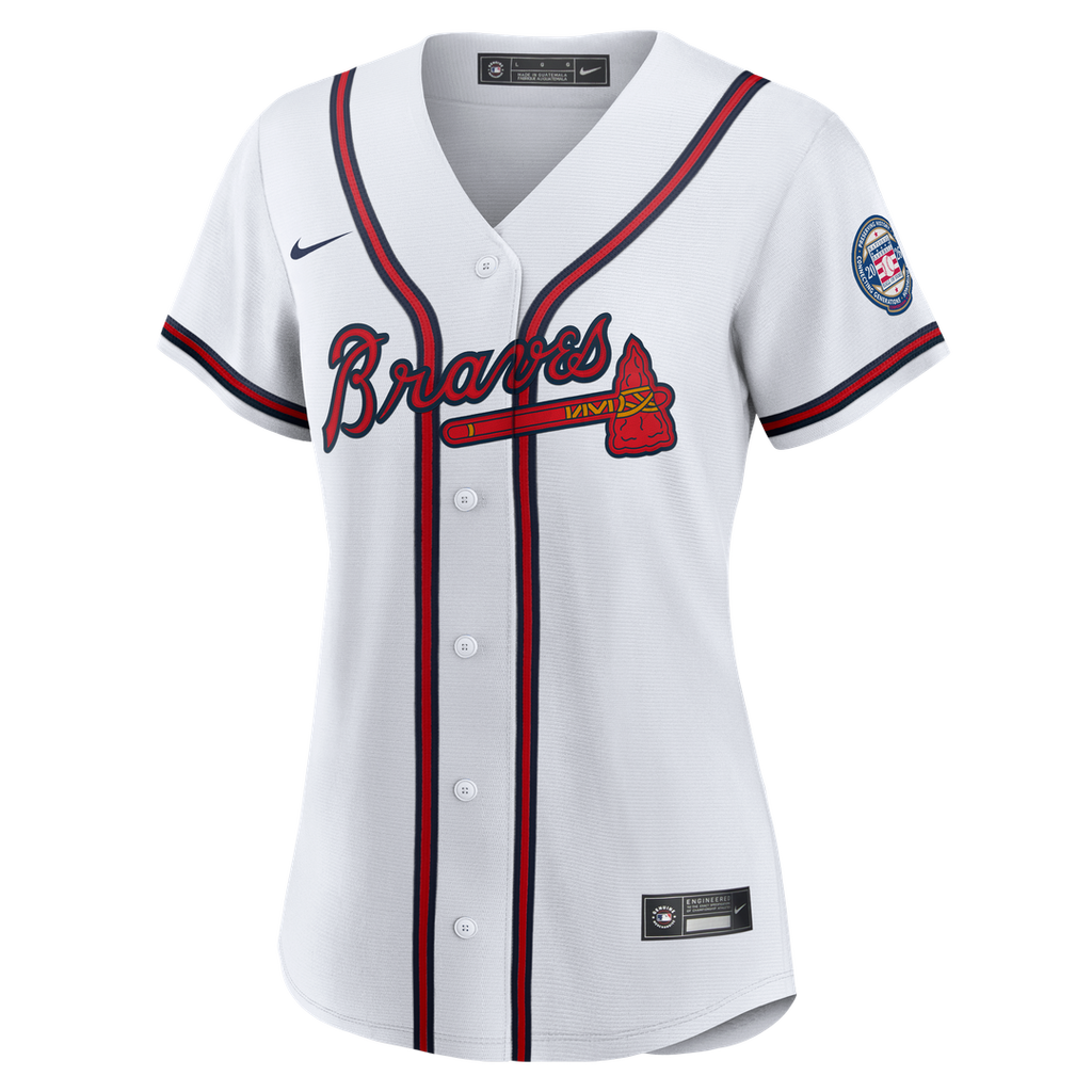 Atlanta Braves Andruw Jones Women's 2026 Baseball Hall of Fame Retired Replica Jersey — White
