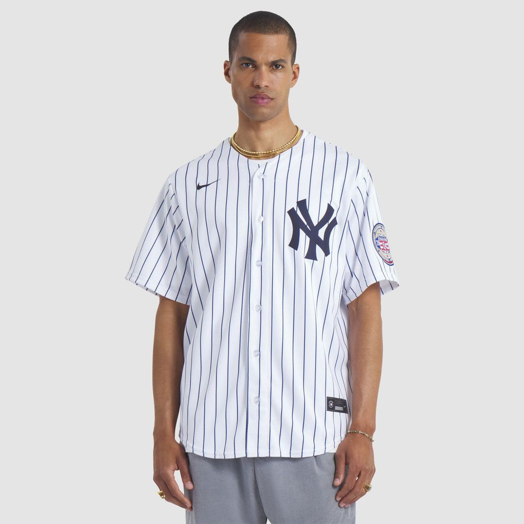 New York Yankees CC Sabathia 2025 Baseball Hall of Fame Name & Number Retired Replica Jersey — White