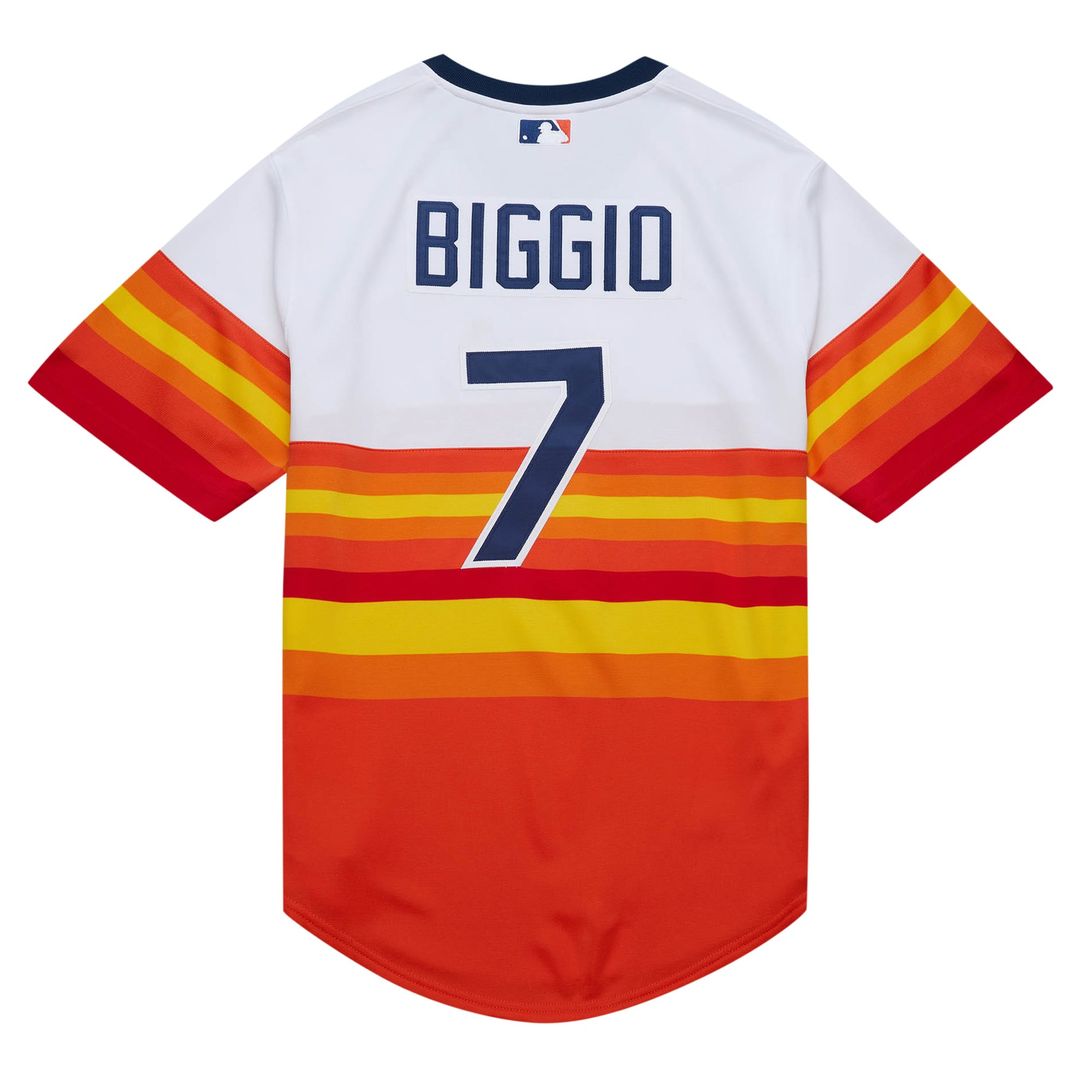 Houston Astros Craig Biggio 2004 Cooperstown Authentic Throwback Jersey — White