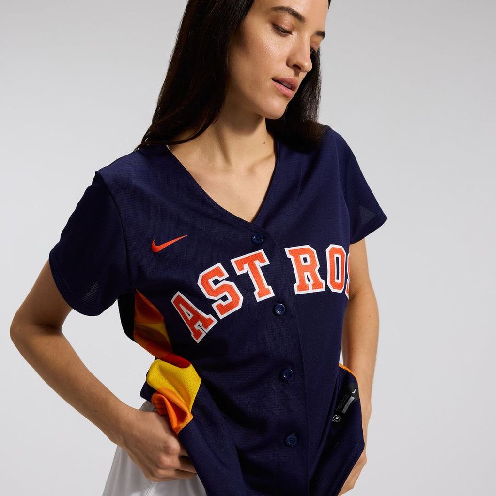Houston Astros Jose Altuve Women's Alternate Replica Jersey — Navy