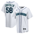 Seattle Mariners Luis Castillo Home Replica Jersey — White