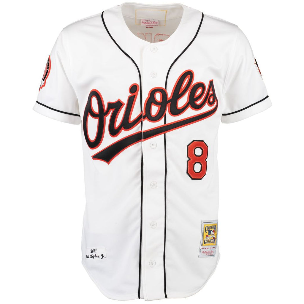 Baltimore Orioles Cal Ripken Home Authentic Jersey — White