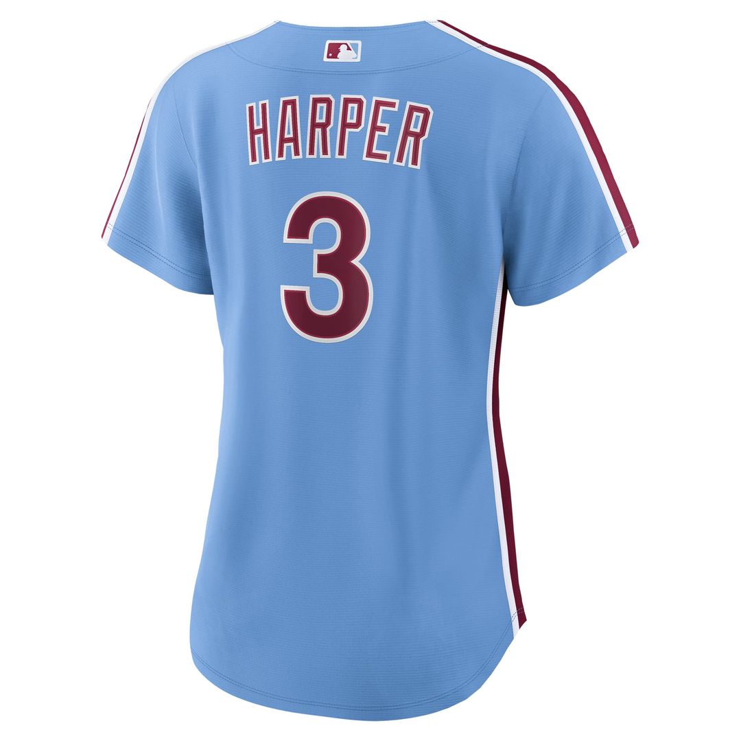 Philadelphia Phillies Bryce Harper Women's Alternate Replica Jersey — Light Blue