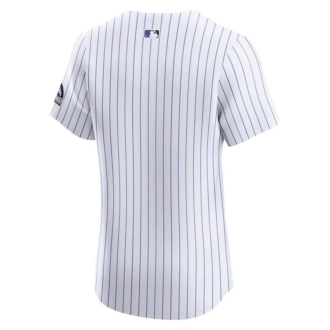 Colorado Rockies Home Elite Jersey — White