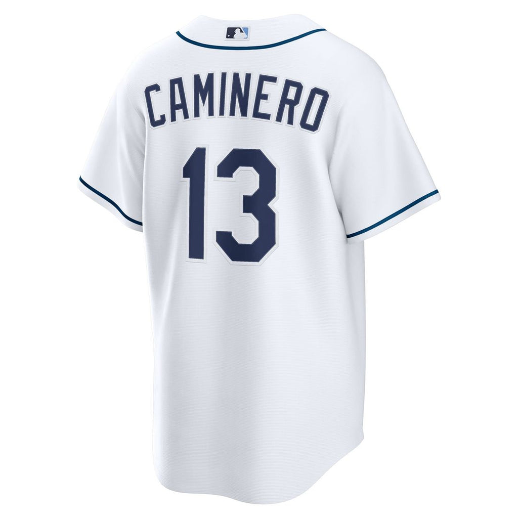 Tampa Bay Rays Junior Caminero Home Replica Jersey — White