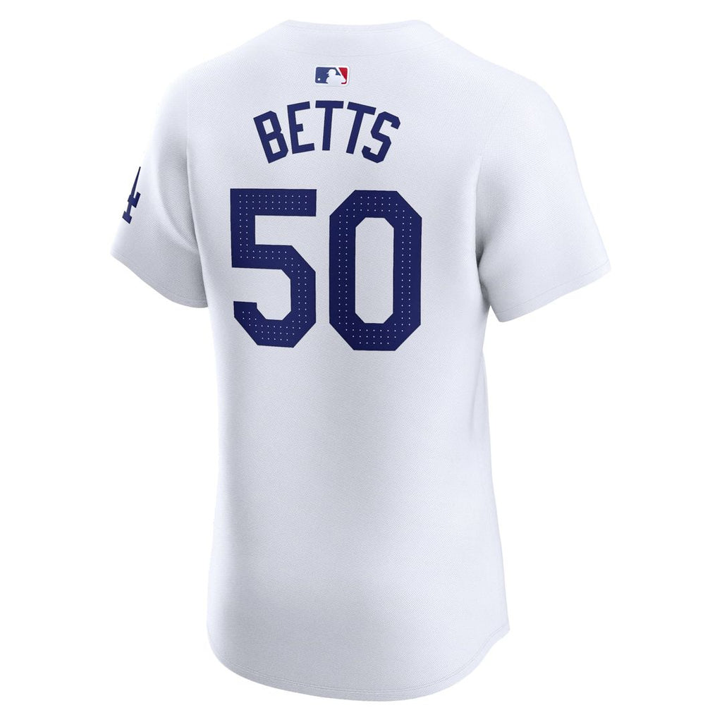 Los Angeles Dodgers Mookie Betts Home Elite Jersey — White