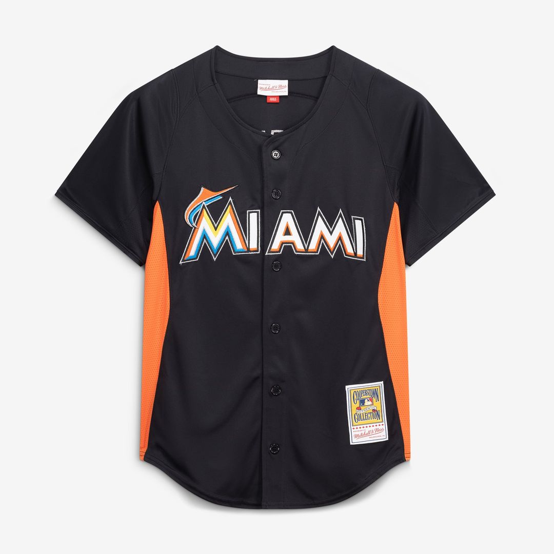 Miami Marlins Jose Fernandez Authentic Batting Practice Jersey — Black