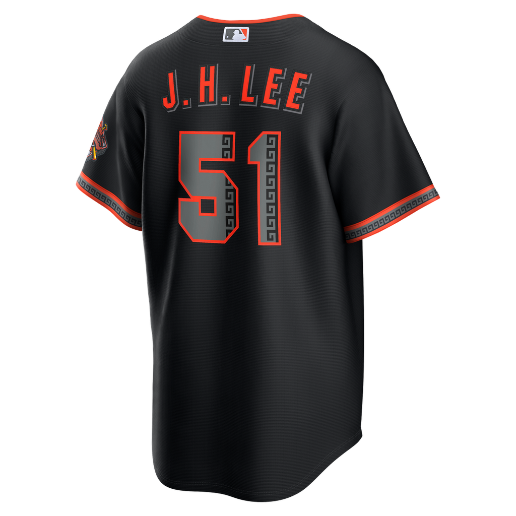 San Francisco Giants Jung Hoo Lee Alternate Stadium Jersey — Black