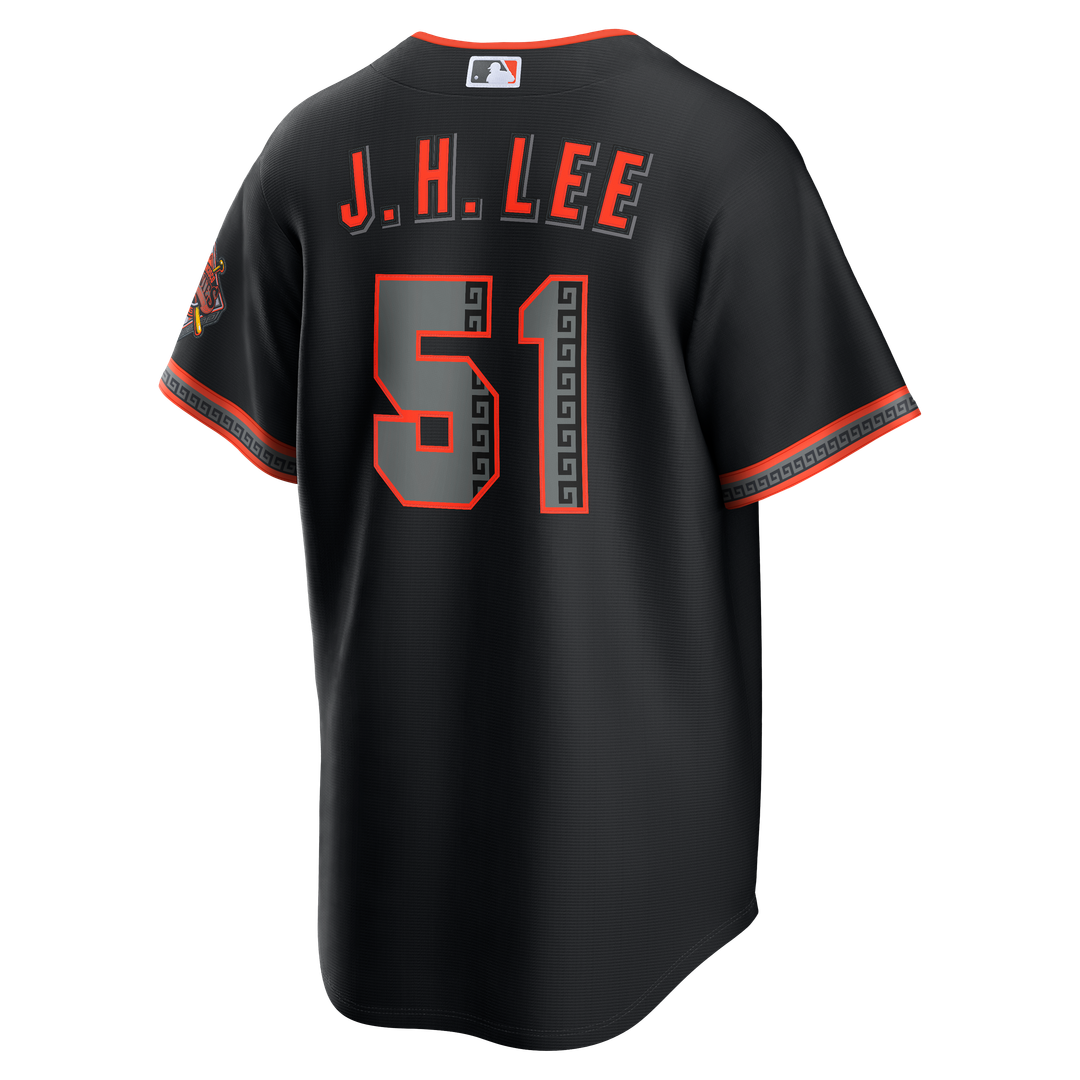 San Francisco Giants Jung Hoo Lee Alternate Stadium Jersey — Black