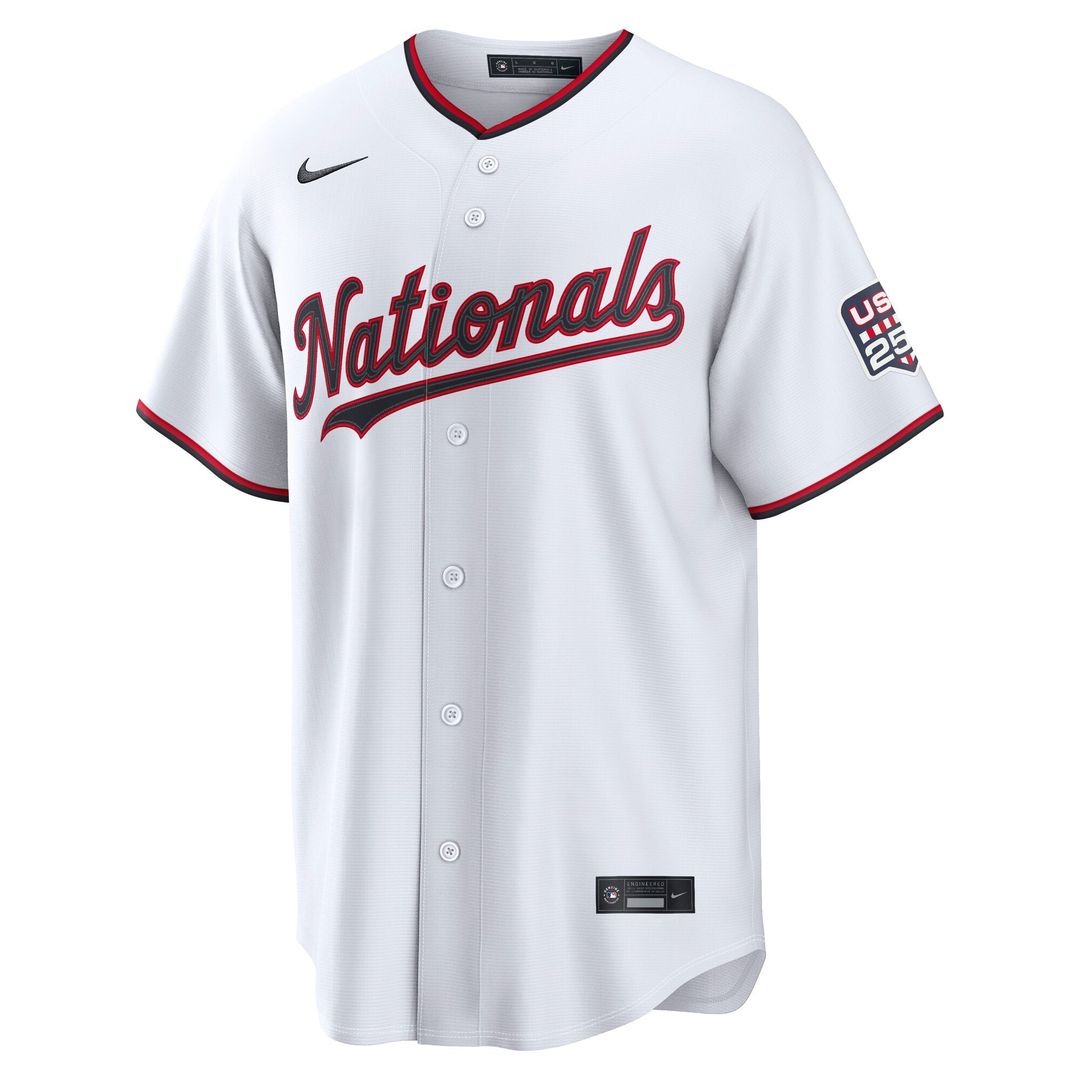 Washington Nationals James Wood USA 250 Fourth of July Home Stadium Jersey — White