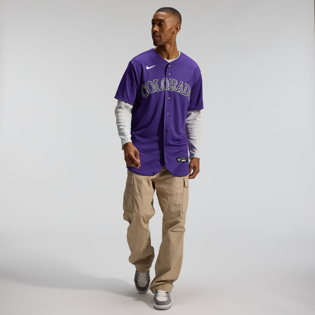 Colorado Rockies Alternate Authentic Jersey — Purple