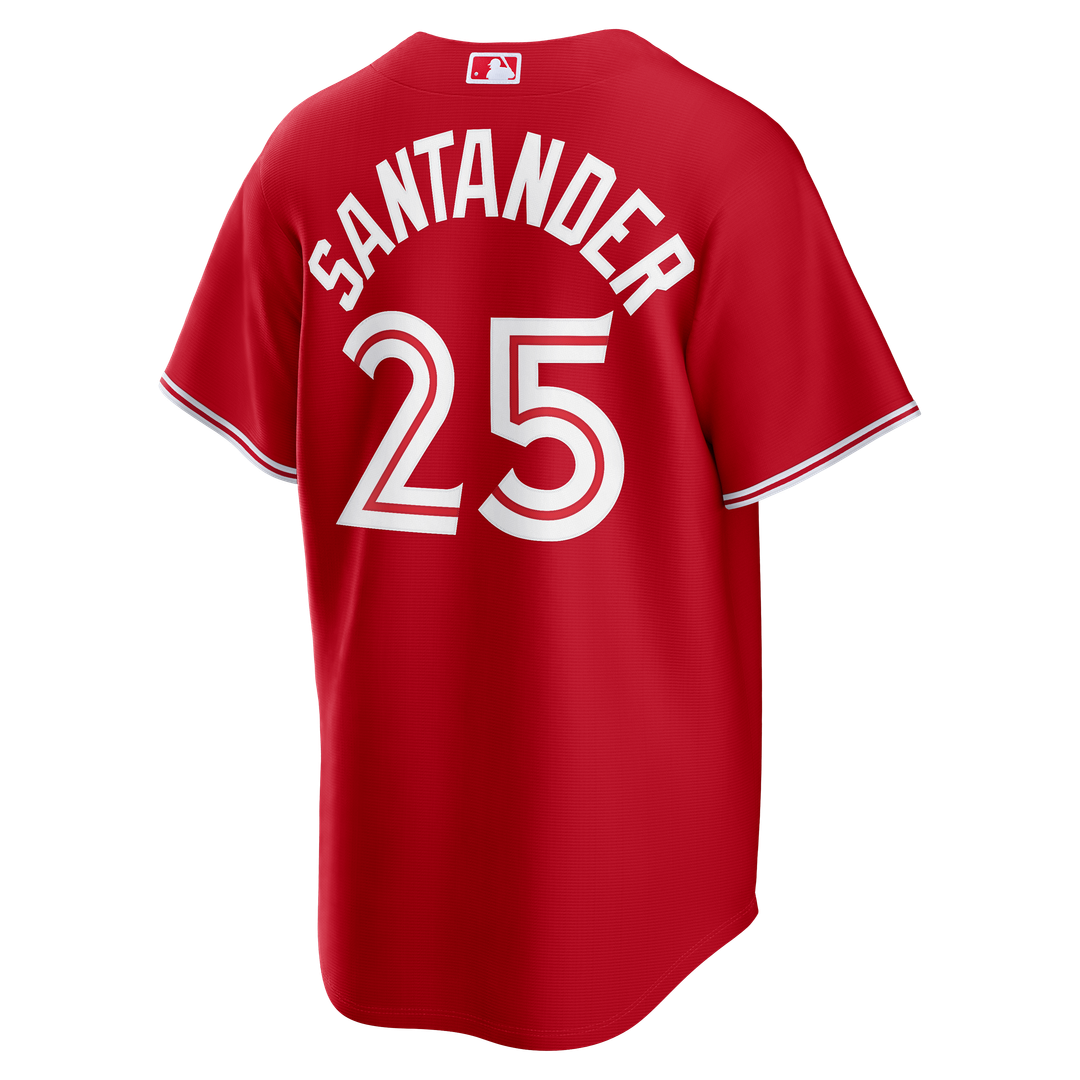 Toronto Blue Jays Anthony Santander Canada Day Replica Jersey — Red