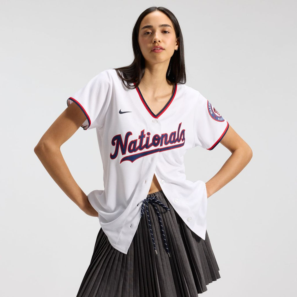 Washington Nationals CJ Abrams Women's Home Replica Jersey — White