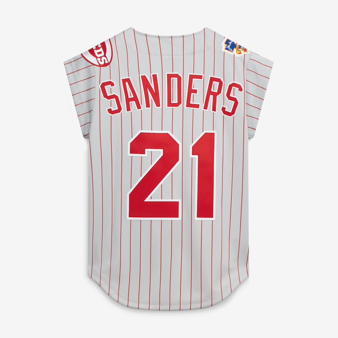 Cincinnati Reds Deion Sanders 1997 Authentic Jersey — Gray