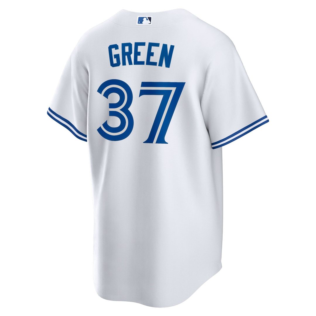 Toronto Blue Jays Chad Green Home Replica Jersey — White