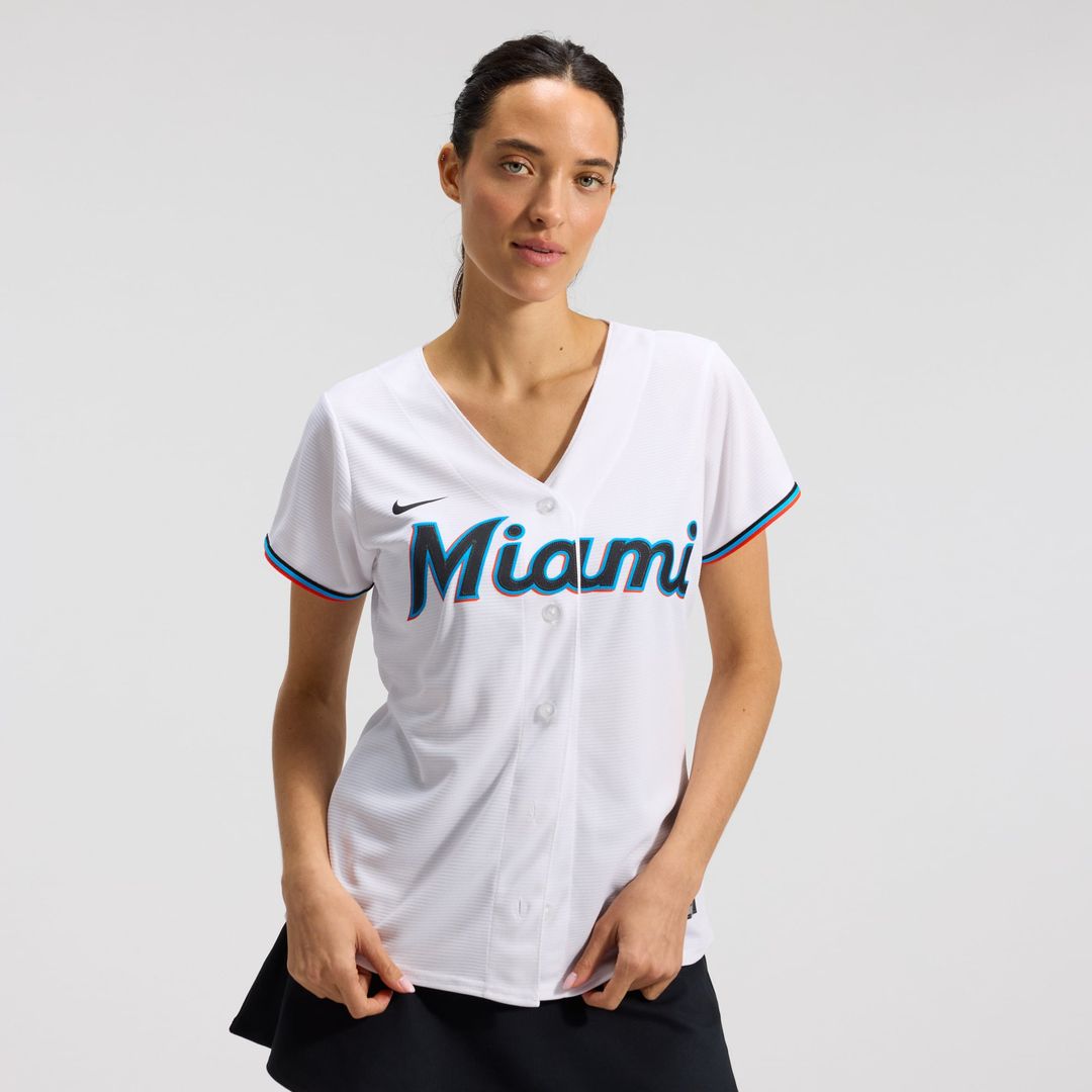Miami Marlins Women's Replica Team Jersey — White