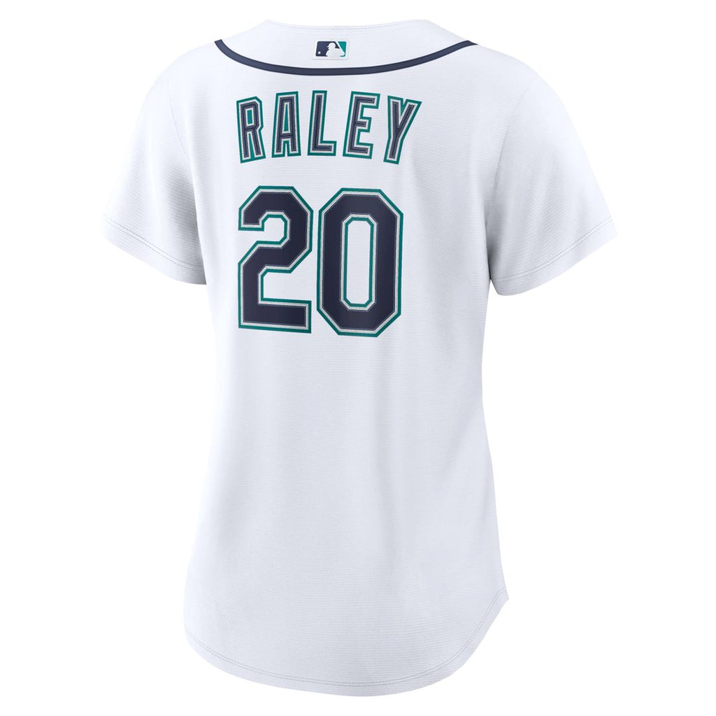 Seattle Mariners Luke Raley Women's Home Replica Jersey — White