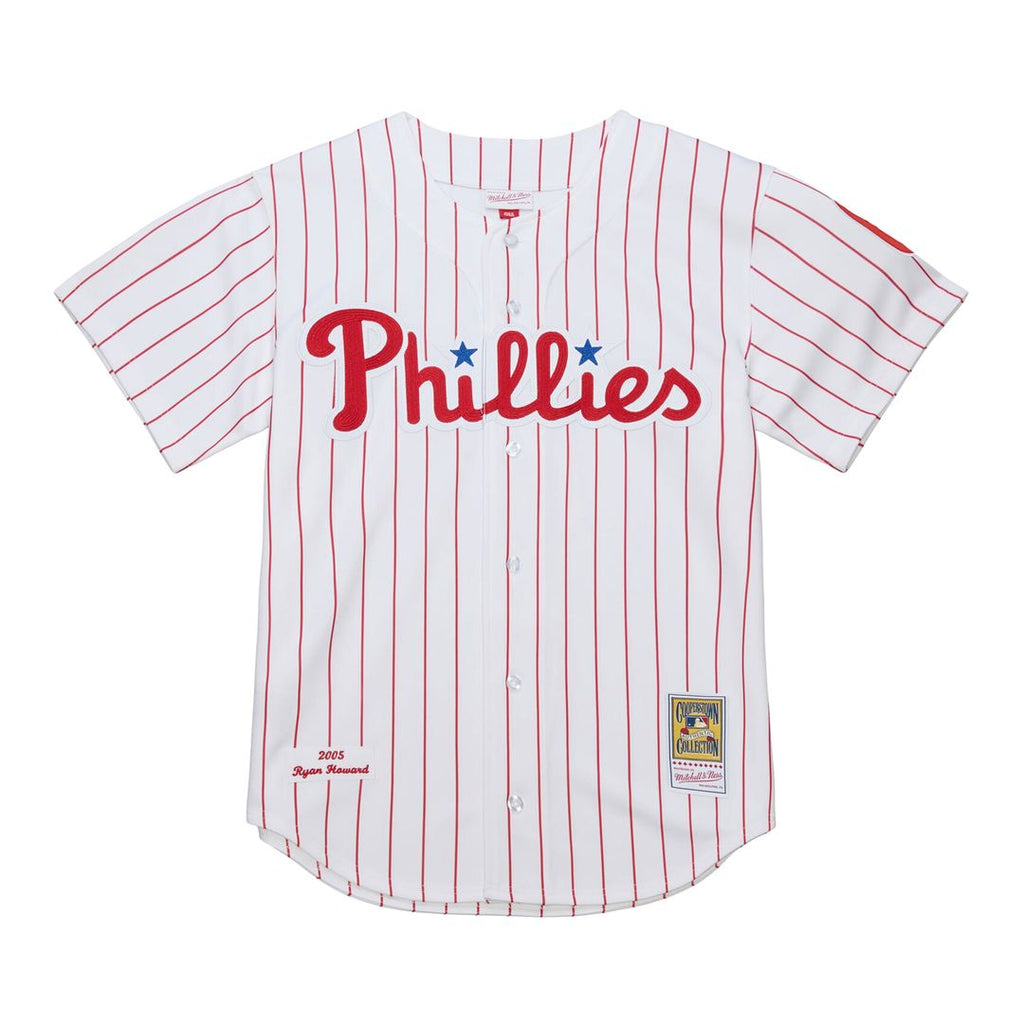 Philadelphia Phillies Ryan Howard Cooperstown Authentic Jersey — White