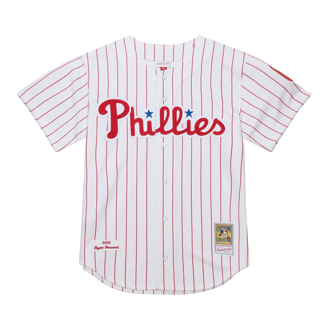Philadelphia Phillies Ryan Howard Cooperstown Authentic Jersey — White