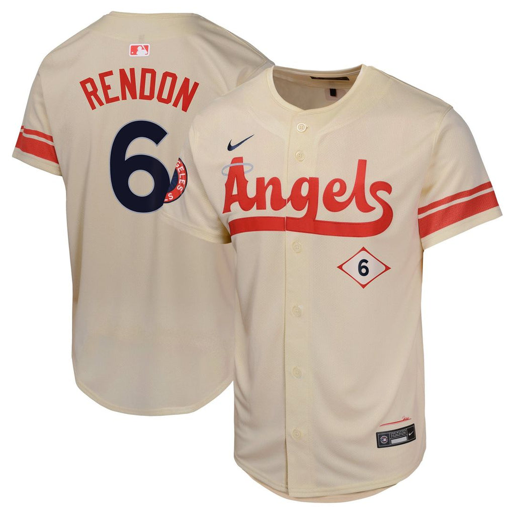 Los Angeles Angels Anthony Rendon Youth City Connect Limited Jersey — Cream