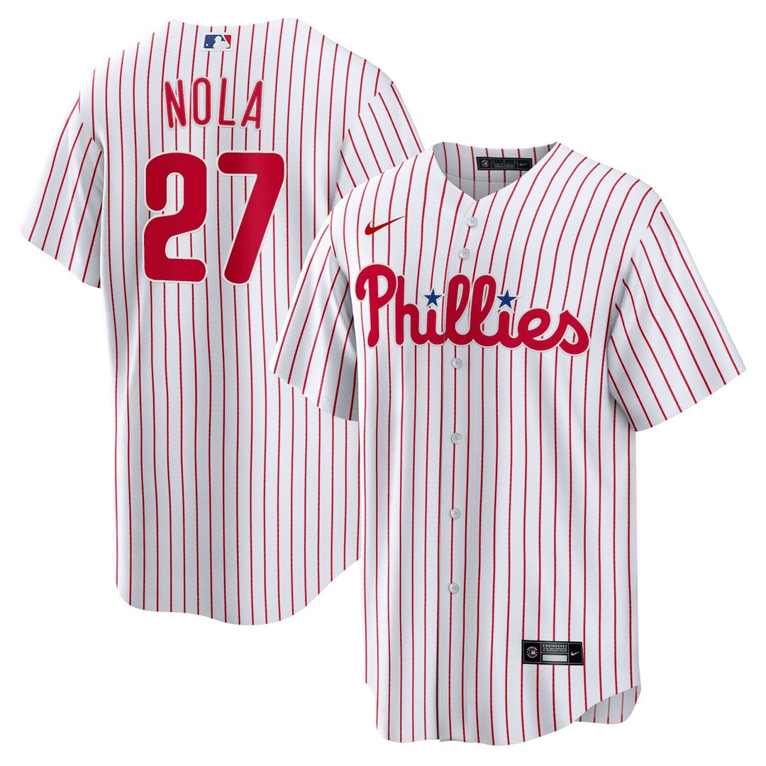 Philadelphia Phillies Aaron Nola Home Replica Player Name Jersey — White