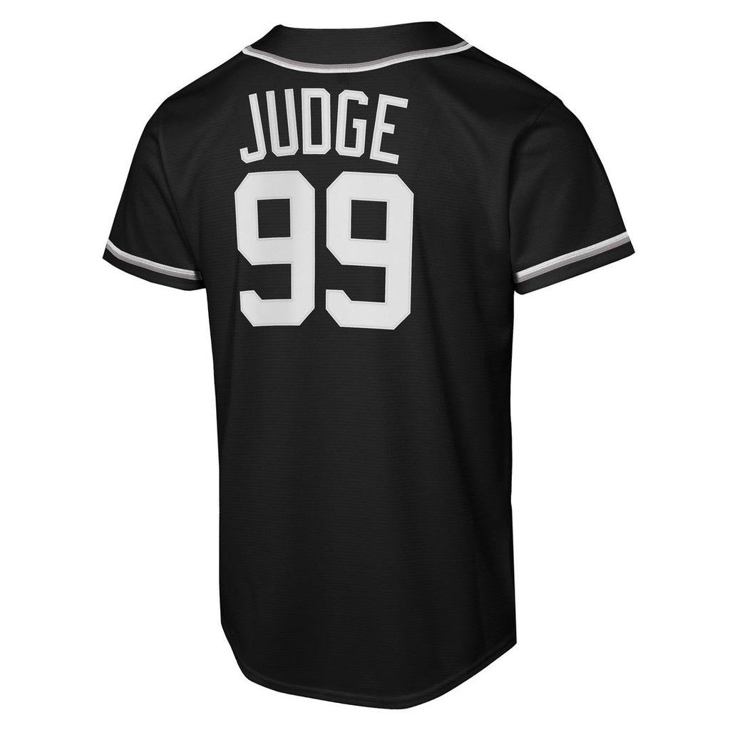 New York Yankees Aaron Judge Youth Fashion Replica Jersey — Black