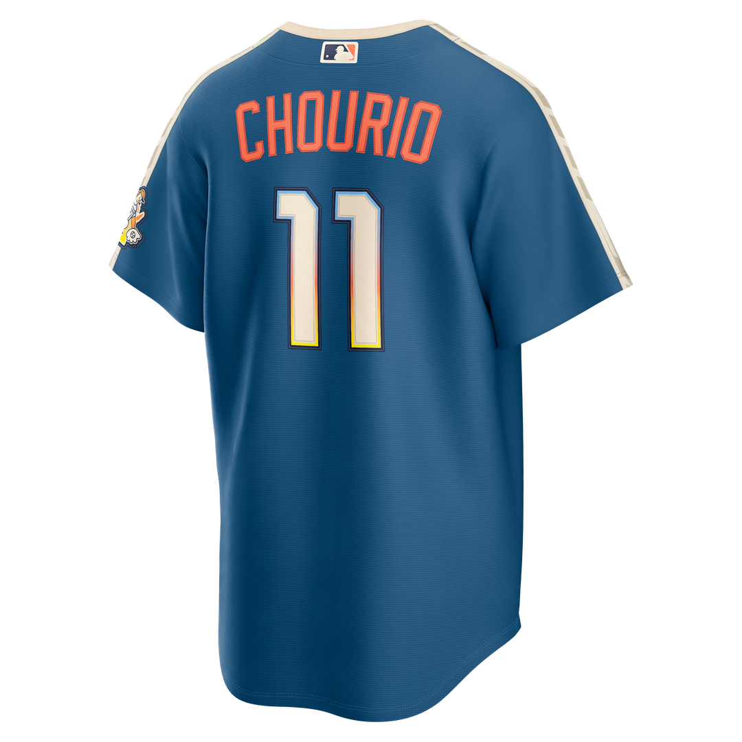 Milwaukee Brewers Jackson Chourio 2026 City Connect Stadium Jersey — Mineral Blue