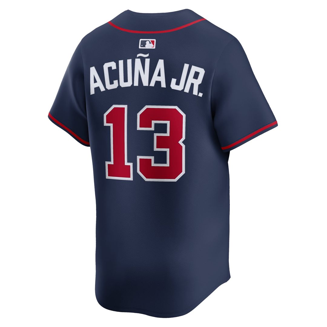 Atlanta Braves Ronald Acuña Jr. Alternate Limited Jersey — Navy