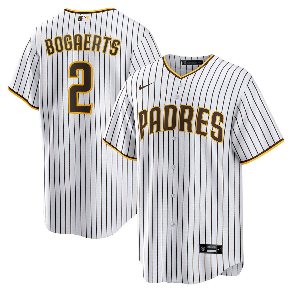 San Diego Padres Xander Bogaerts Home Official Replica Jersey — White/Brown