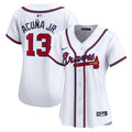 Atlanta Braves Ronald Acuna Women's Home Limited Jersey — White