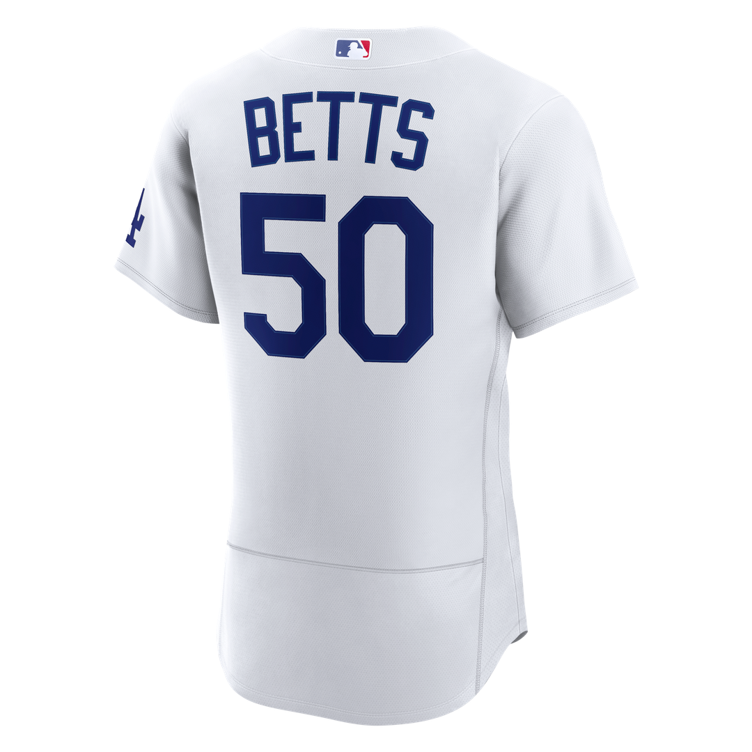 Los Angeles Dodgers Mookie Betts Home Authentic Jersey — White