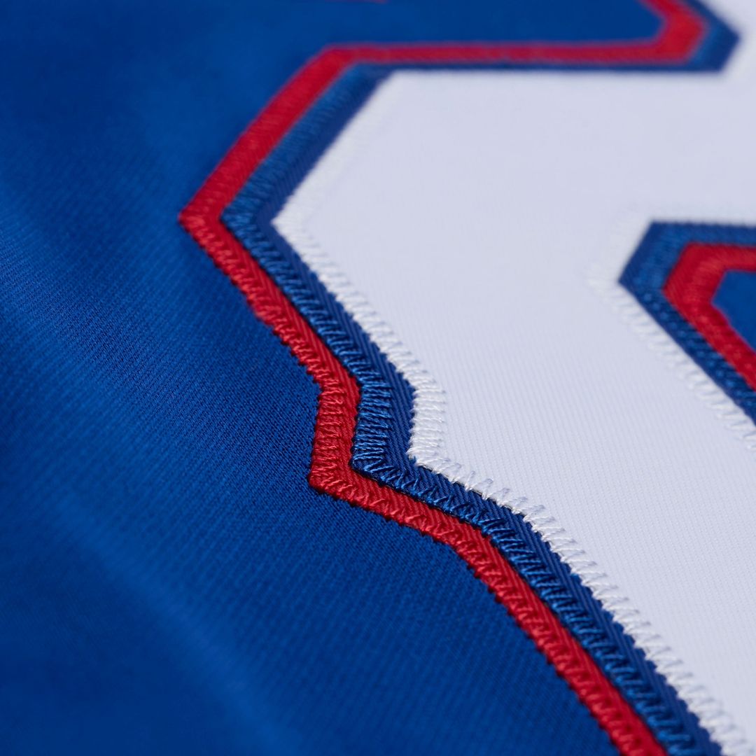 Texas Rangers Adrian Beltre Cooperstown Mesh Batting Practice Button-Up Jersey — Royal
