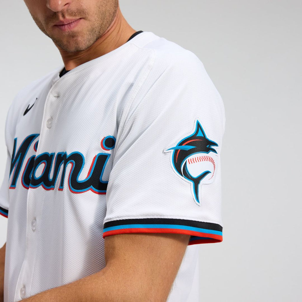 Miami Marlins Home Elite Jersey — White