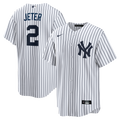 New York Yankees Derek Jeter Home Retired Replica Jersey — White