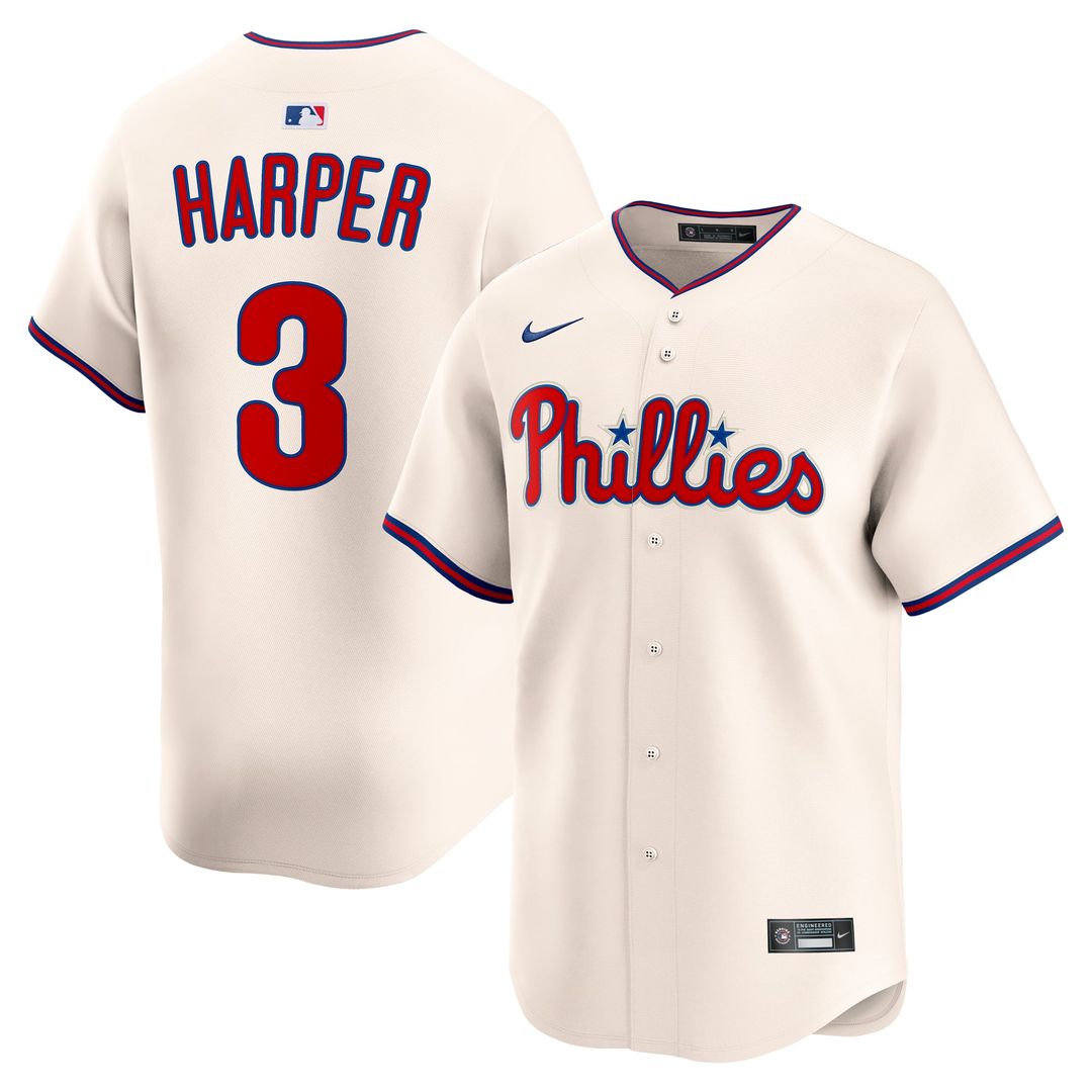 Philadelphia Phillies Bryce Harper Alternate Limited Jersey — Light Blue