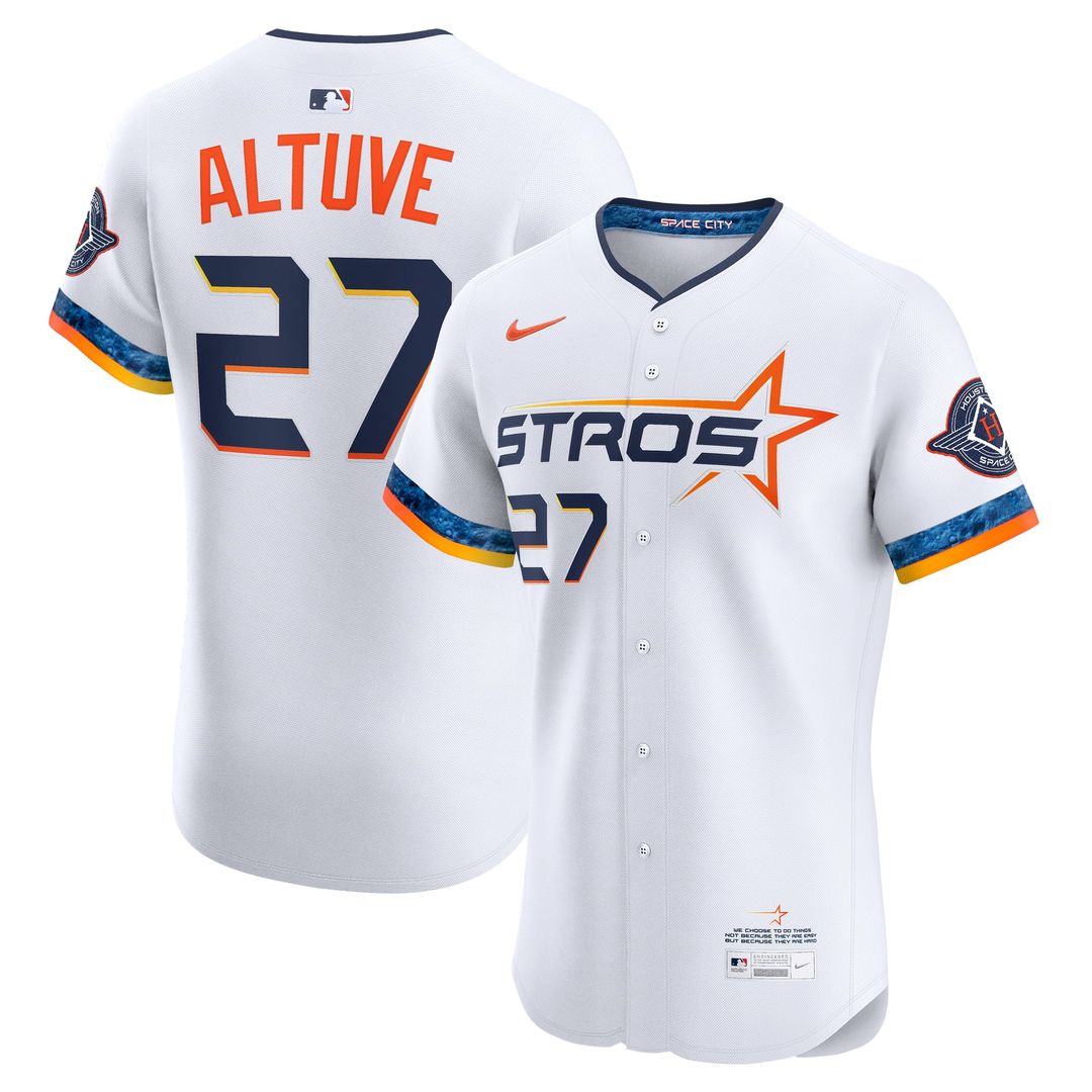 Houston Astros Jose Altuve 2025 City Connect Elite Jersey — White