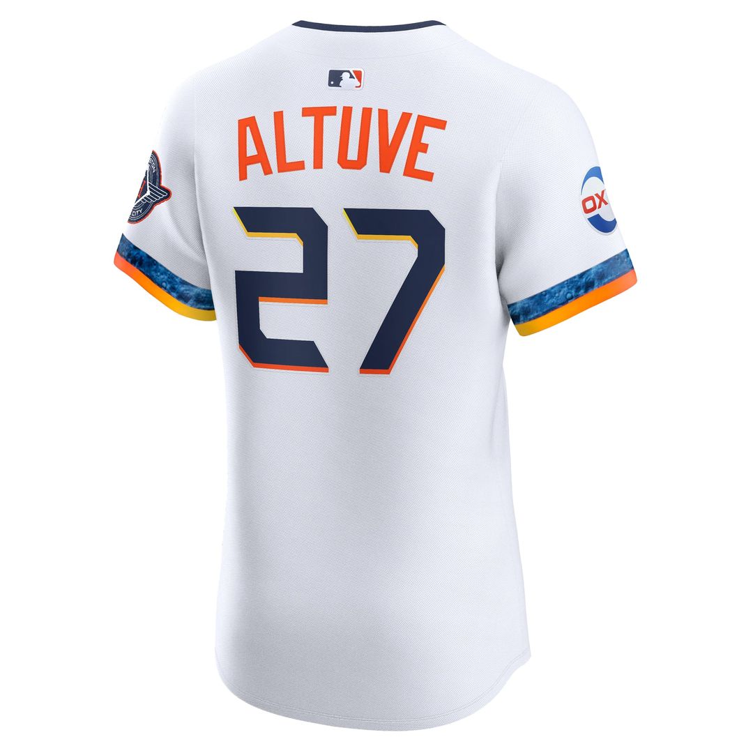 Houston Astros Jose Altuve 2025 City Connect Elite Jersey — White