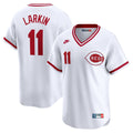 Cincinnati Reds Barry Larkin Throwback Cooperstown Limited Jersey — White