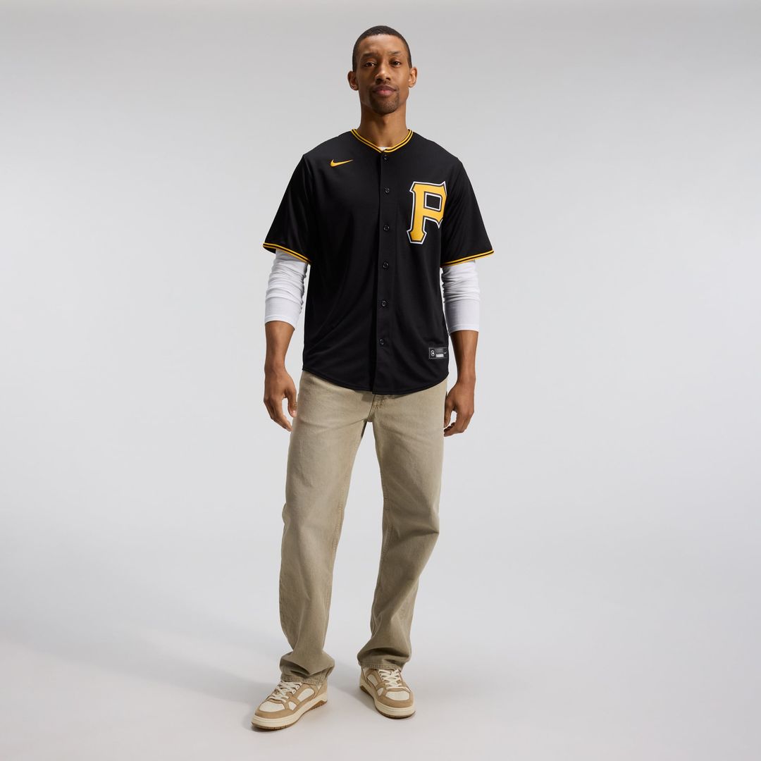 Pittsburgh Pirates Alternate Replica Team Jersey — Black