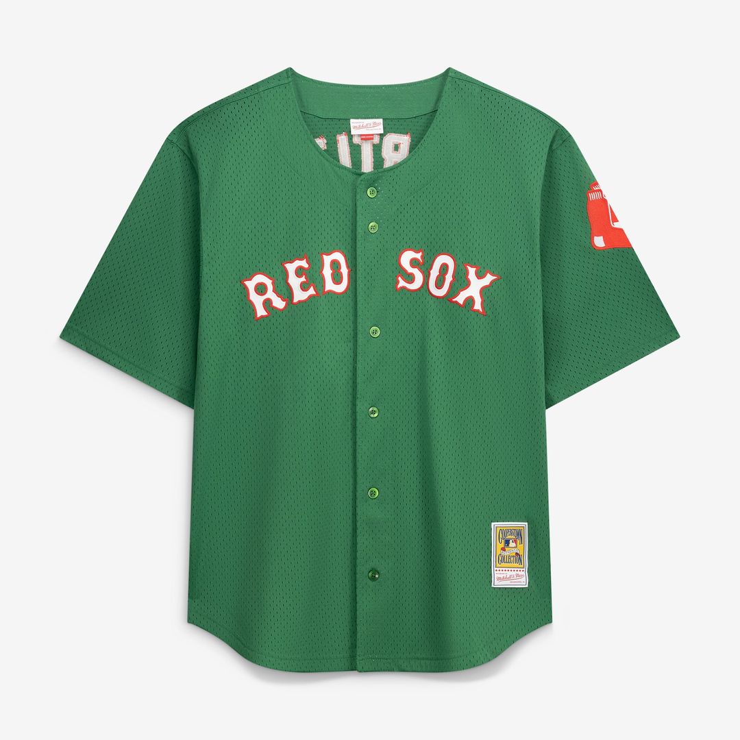 Boston Red Sox David Ortiz Big & Tall Cooperstown Mesh Batting Practice Jersey — Red