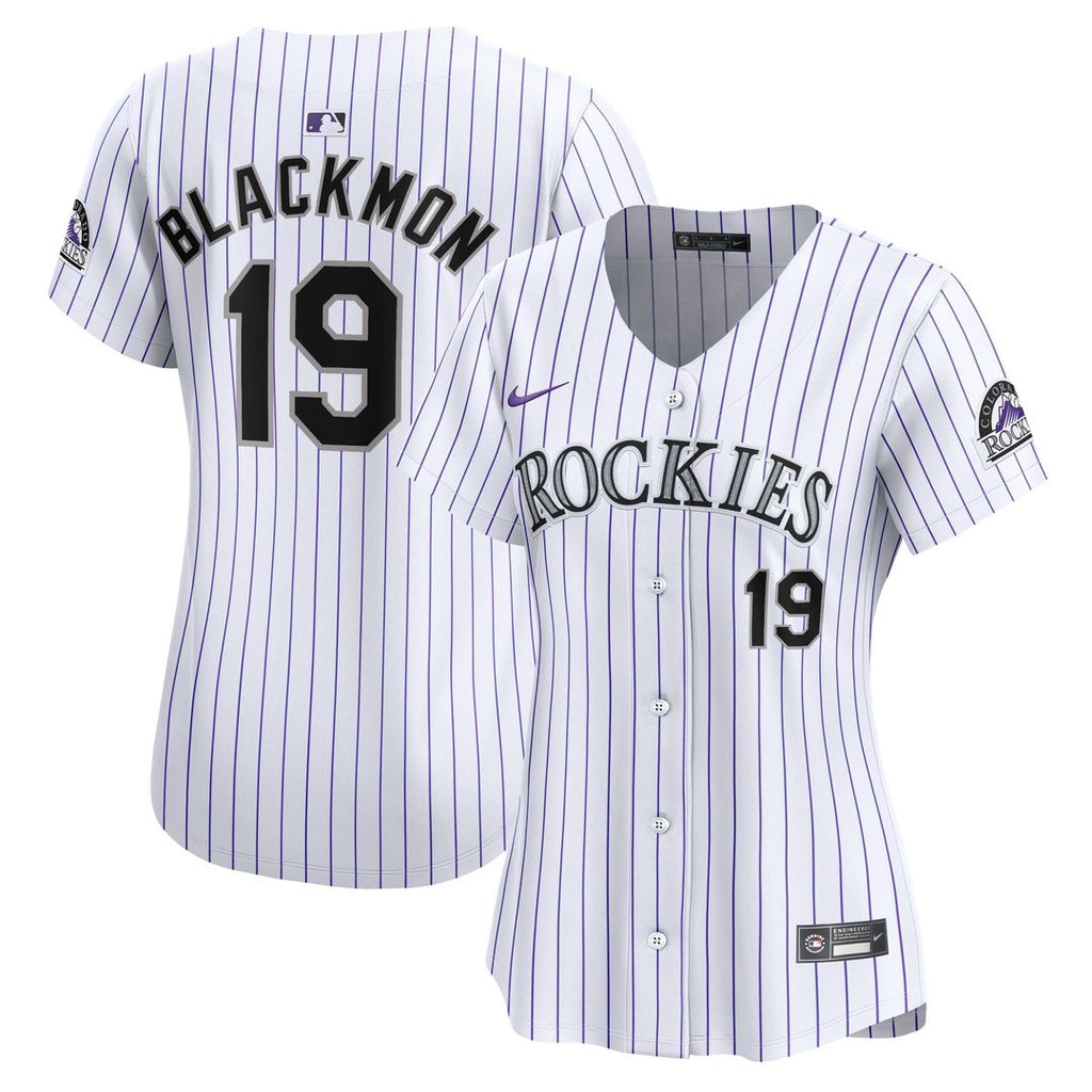 Colorado Rockies Charlie Blackmon Women's Home Limited Jersey — White