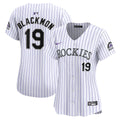 Colorado Rockies Charlie Blackmon Women's Home Limited Jersey — White