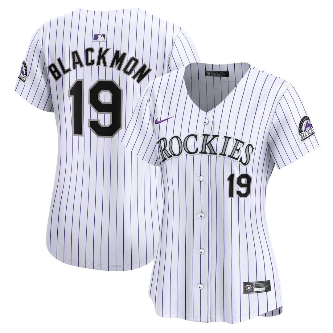 Colorado Rockies Charlie Blackmon Women's Home Limited Jersey — White