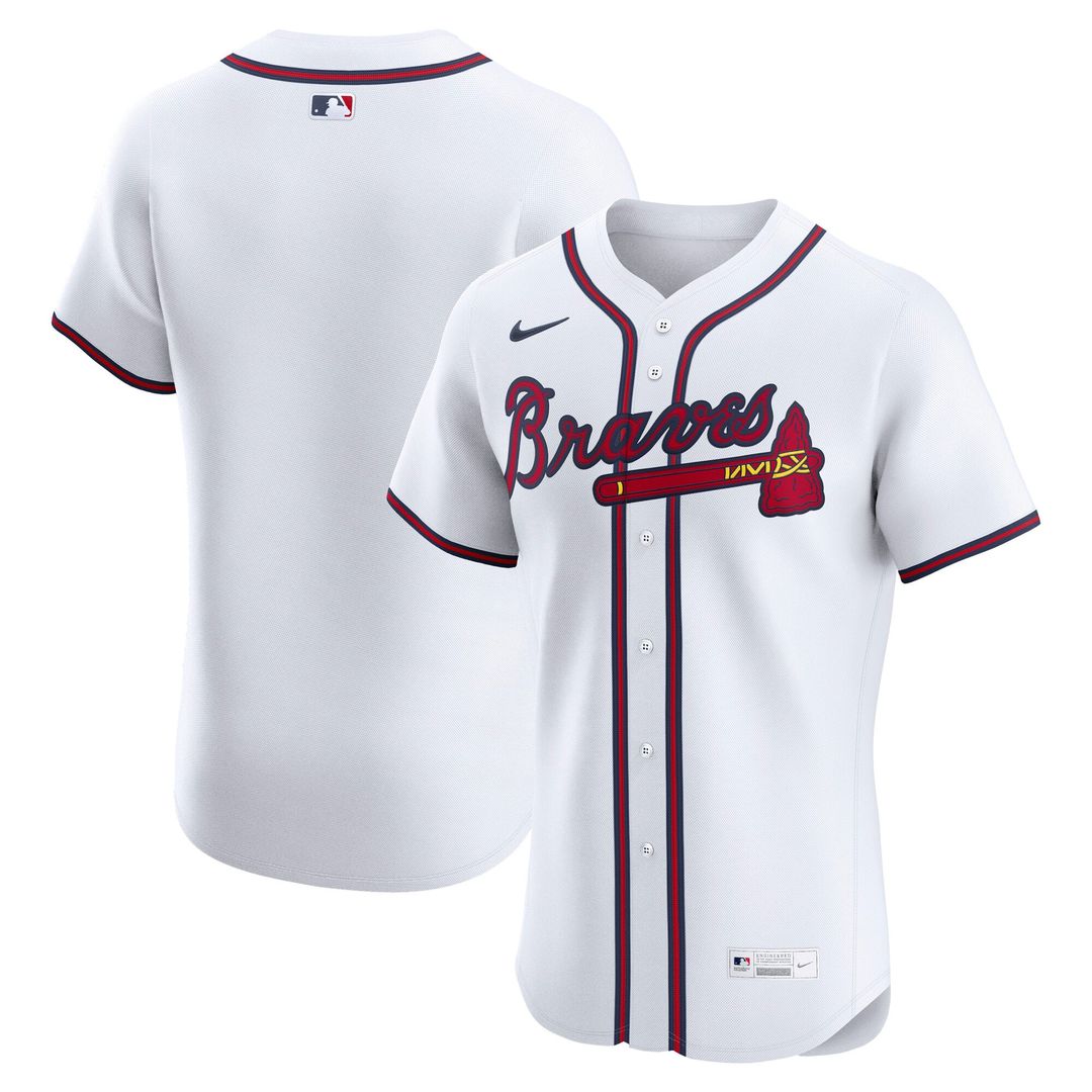 Atlanta Braves Home Elite Jersey — White